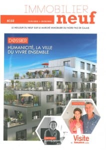 Laetitia Decotte, directrice Logement KIC en couverture du magasine Immobilier Neuf de Janvier 2016