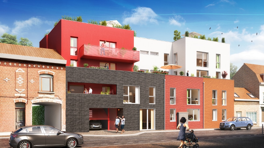 Le XII - Programme immobilier neuf a Roncq pour des appartements neufs a Roncq en centre-ville