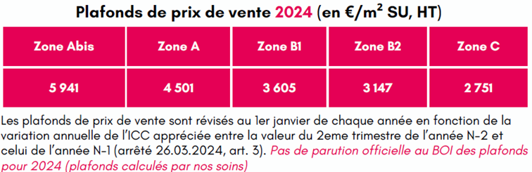 plafonds prix vente immobilier tva 5.5 en 2024